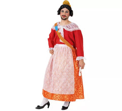 Costume Fallera Mayor Rouge pour homme