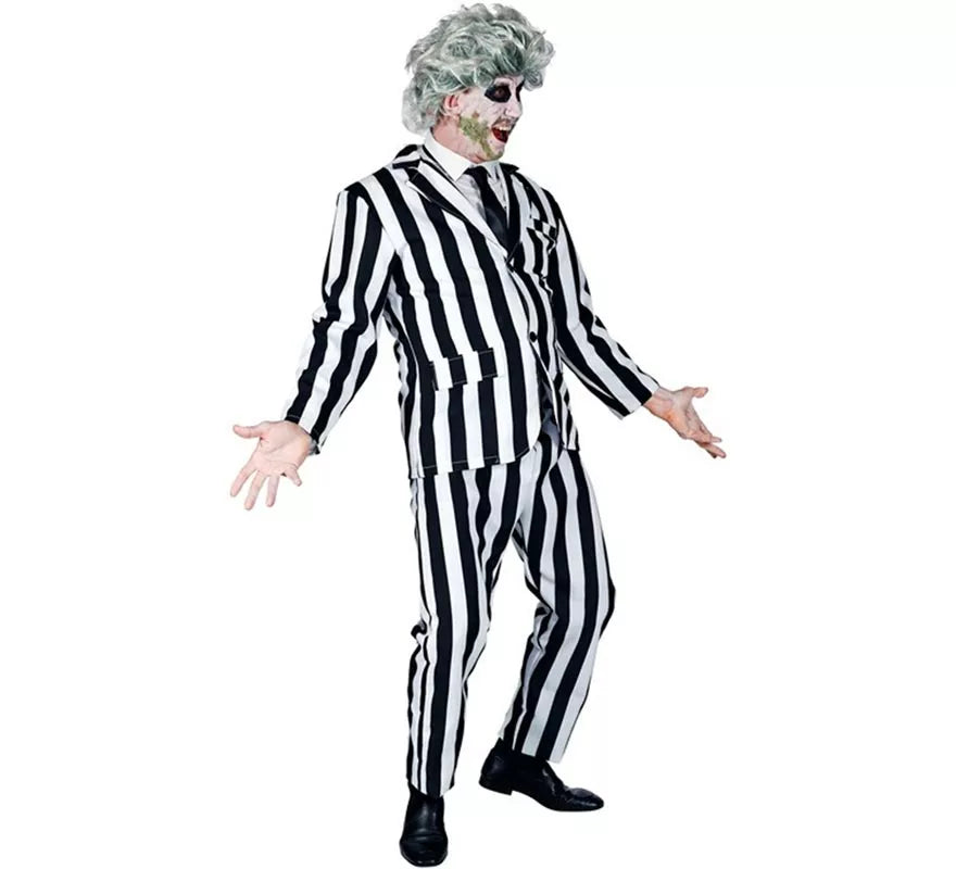 Disfraz de Fantasma a rayas para hombre