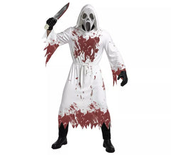 Déguisement de fantôme tueur blanc pour homme