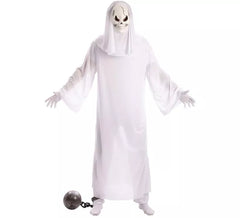 Costume de fantôme blanc avec masque pour homme