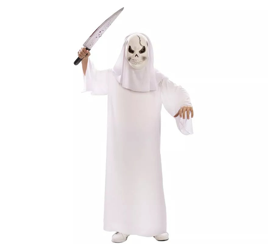 Translation missing: fr.Disfraz de Fantasma blanco con Máscara para niño