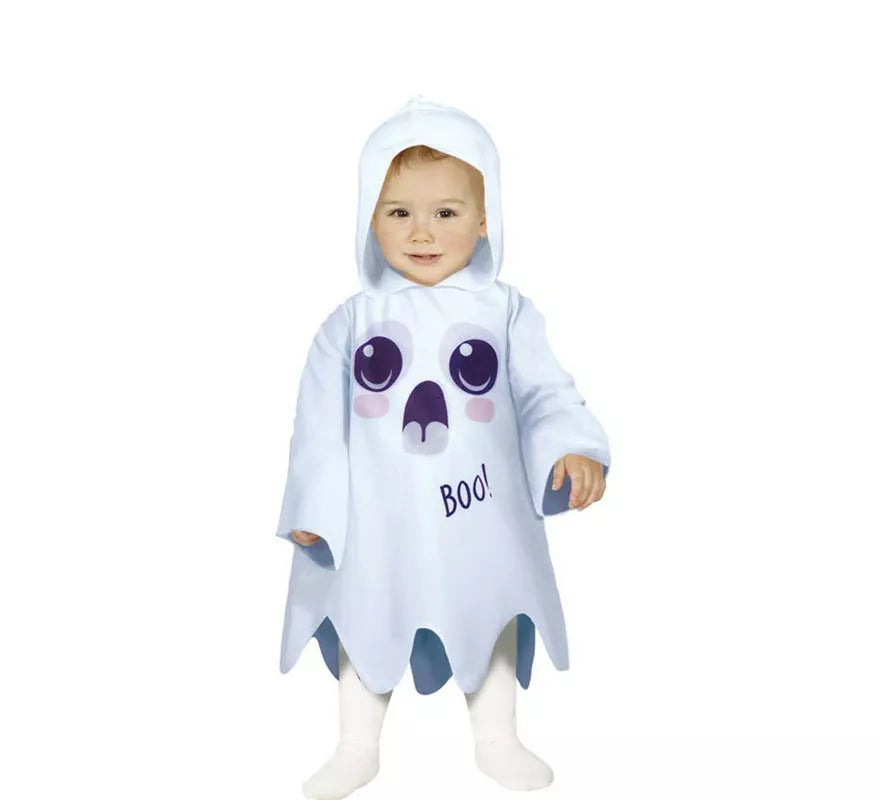Translation missing: fr.Disfraz de Fantasma Boo blanco para bebé