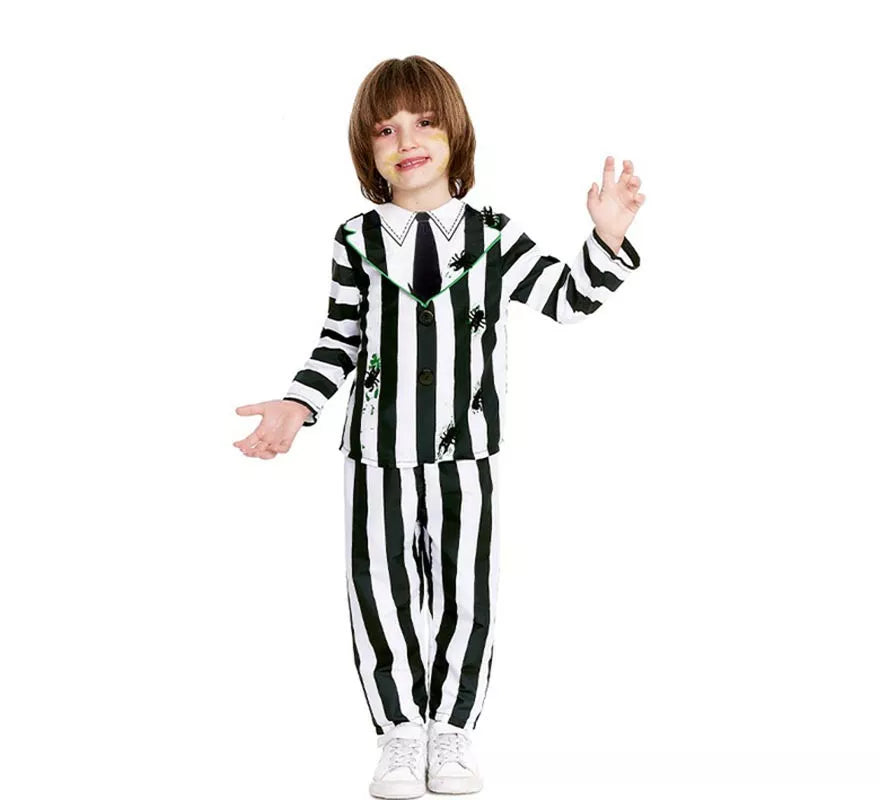 Translation missing: fr.Disfraz de Fantasma de traje a rayas para bebé y niño