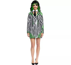 Costume de fantôme à rayures pour femmes