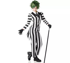 Costume fantôme noir et blanc pour femme