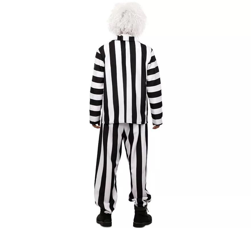 Translation missing: fr.Disfraz de Fantasma de traje divertido a rayas para hombre