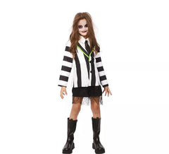 Costume de fantôme à rayures pour fille