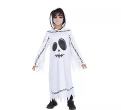 Costume à capuche de fantôme enchaîné pour enfant