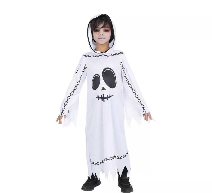Translation missing: fr.Disfraz de Fantasma Encadenado con capucha para niño