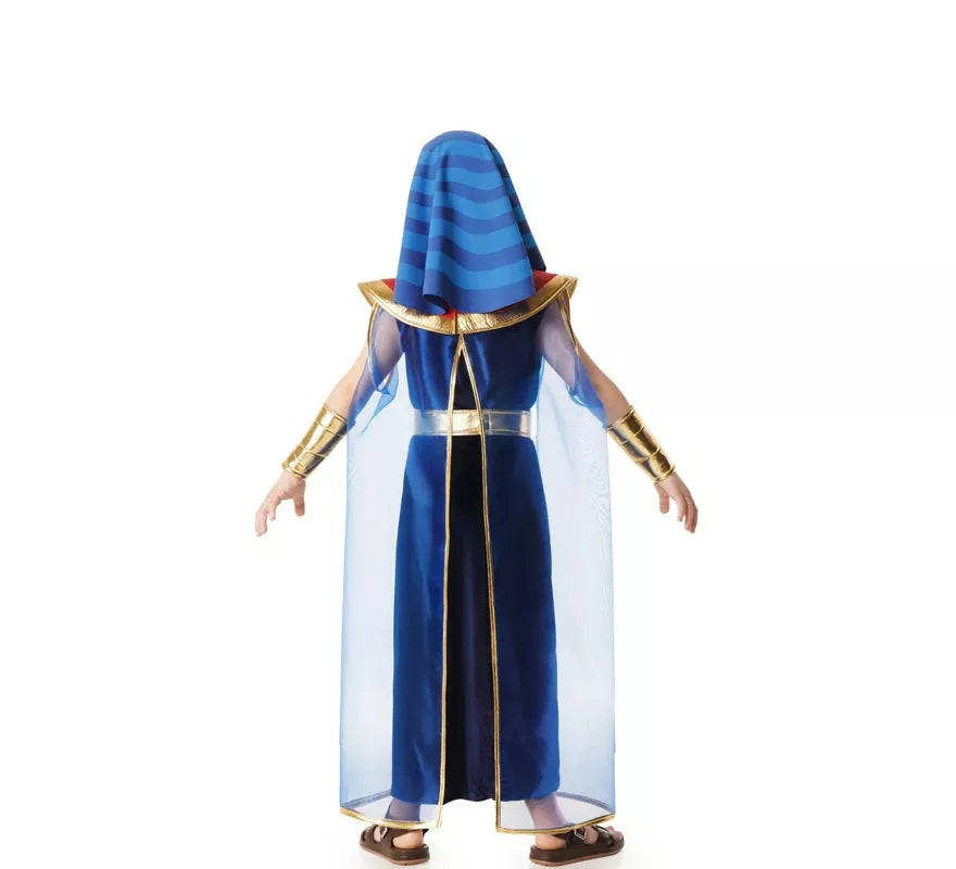 Translation missing: fr.Disfraz de Faraón Egipcio azul para niño