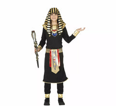 Déguisement pharaon égyptien noir adolescent