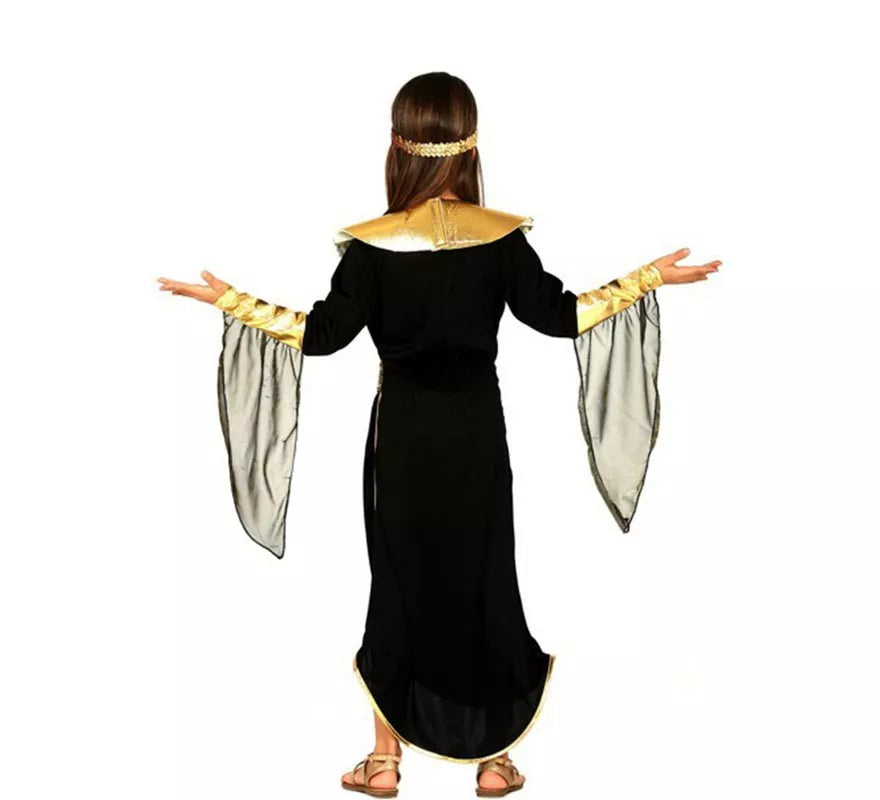 Translation missing: fr.Disfraz de Faraona Egipcia Negra para niña