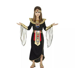 Déguisement de pharaon égyptien noir pour fille