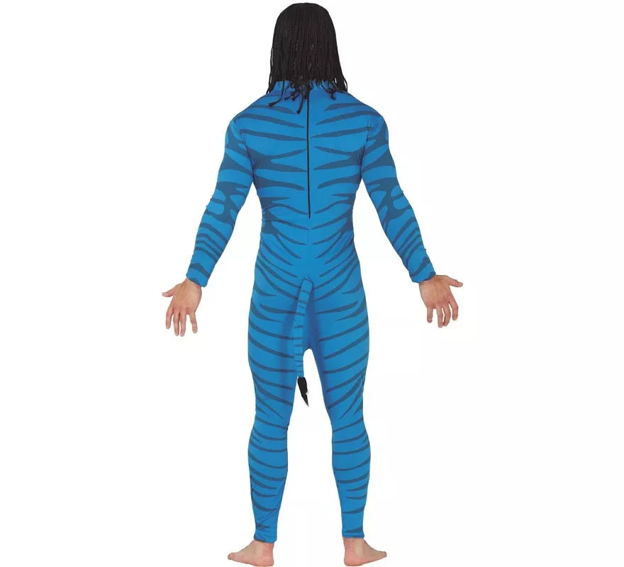 Disfraz de Felino Azul para hombre