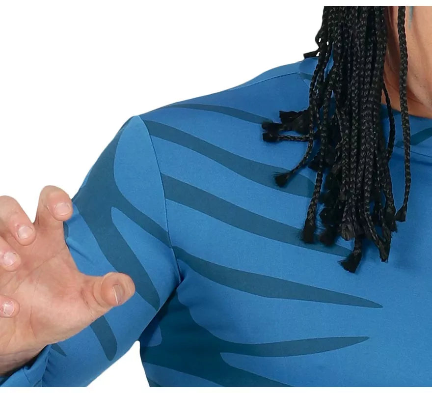 Disfraz de Felino Azul para hombre