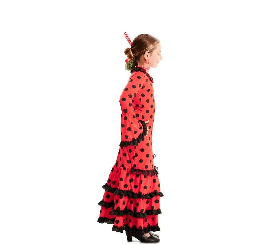 Translation missing: fr.Disfraz de Flamenca Roja para niña