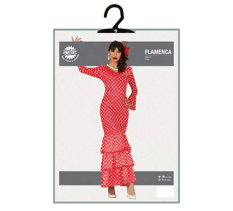 Translation missing: fr.Flamenca Rojo con Lunares para mujer