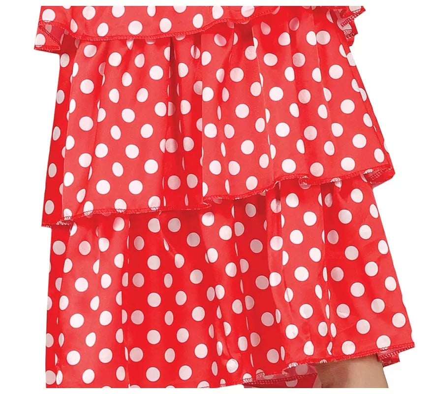 Flamenca Rojo con Lunares para mujer