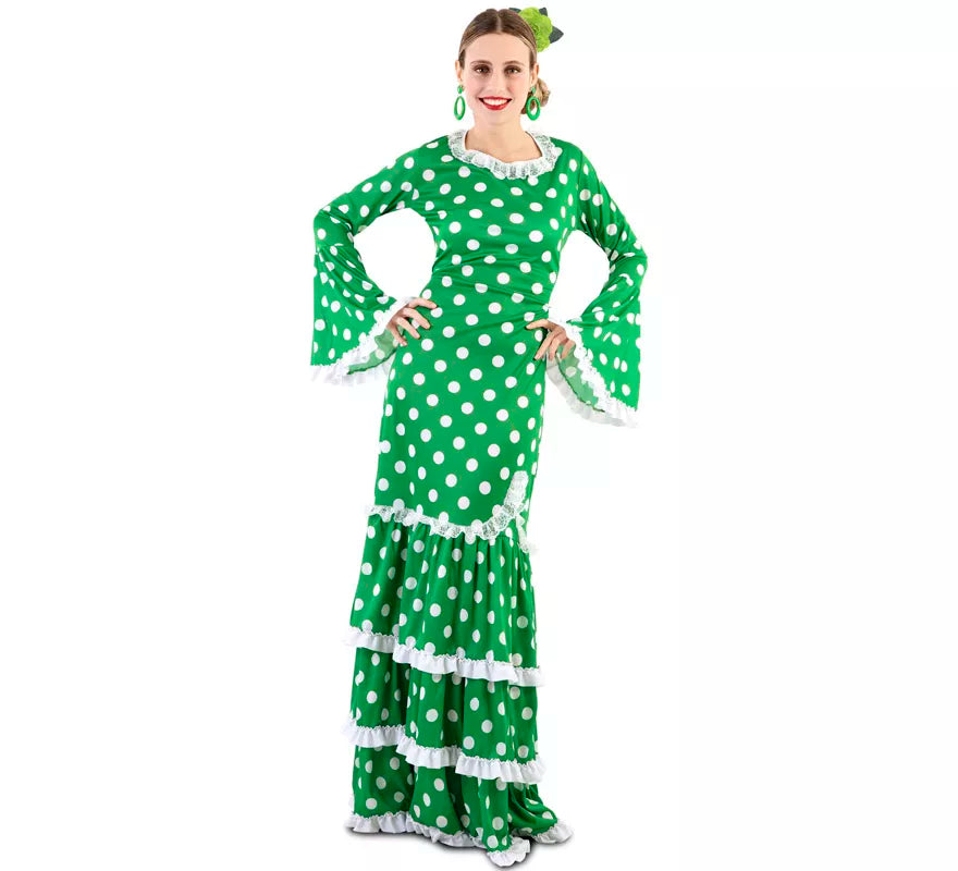 Translation missing: fr.Flamenca Verde con lunares para mujer