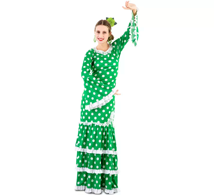 Translation missing: fr.Flamenca Verde con lunares para mujer