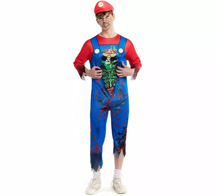 Disfraz de Fontanero Zombie para hombre