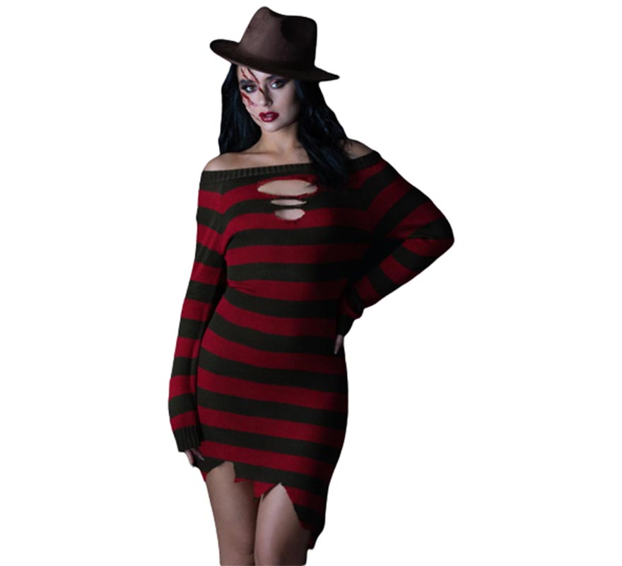 Translation missing: fr.Disfraz de Freddy Krueger Pesadilla en Elm Street para mujer