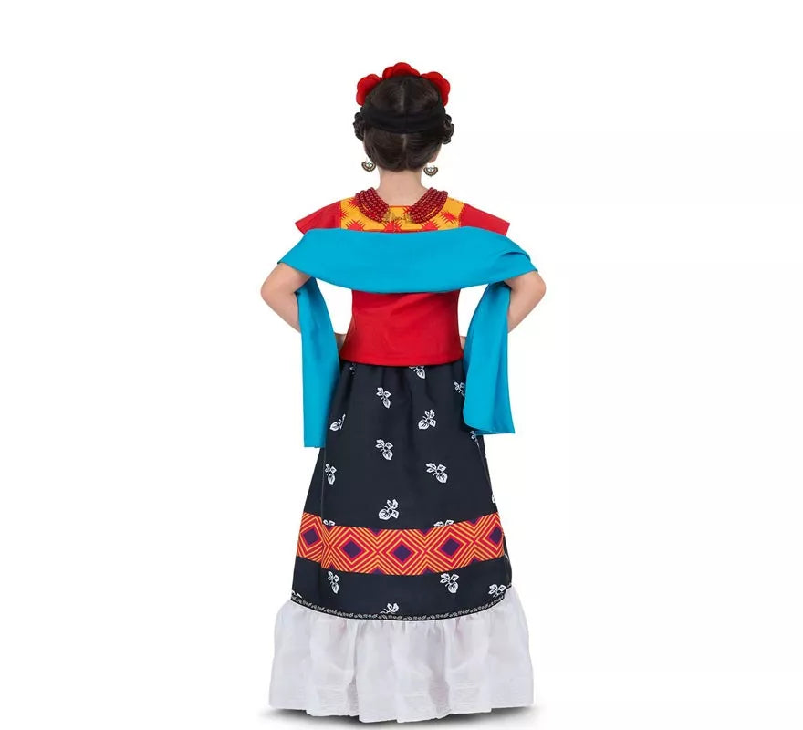 Translation missing: fr.Disfraz de Frida Kahlo Clásica con tocado para bebé y niña