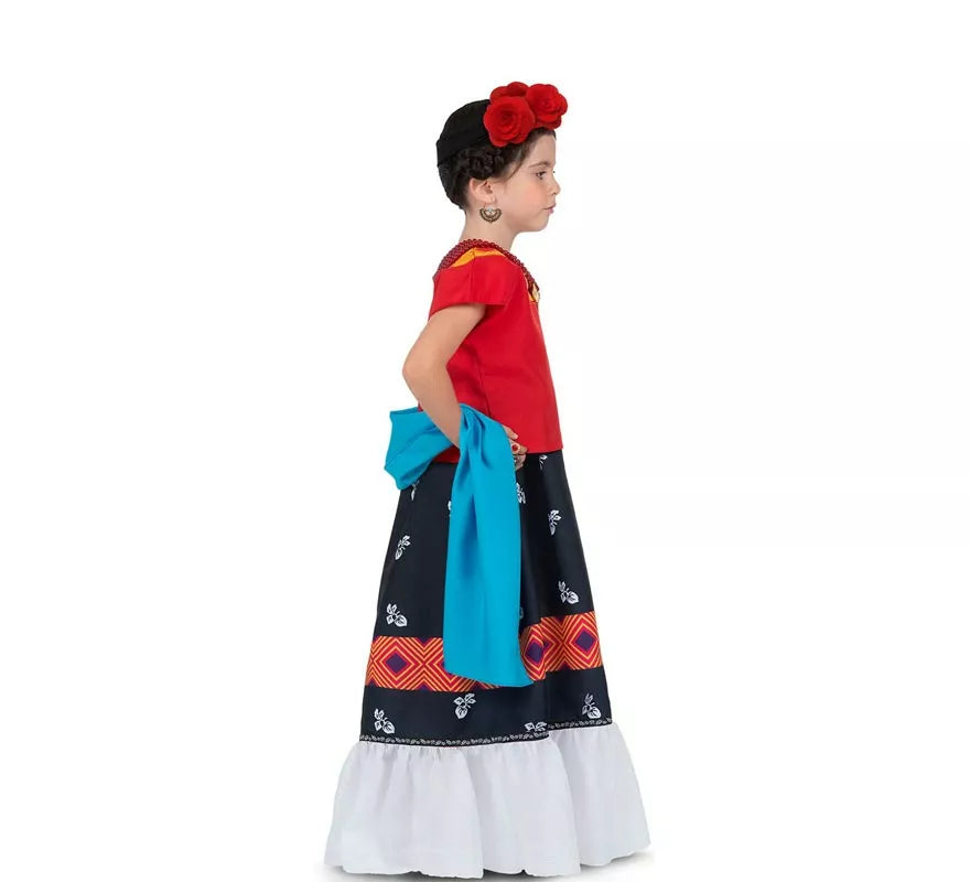 Translation missing: fr.Disfraz de Frida Kahlo Clásica con tocado para bebé y niña