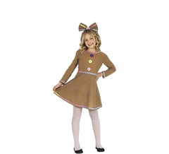 Déguisement biscuit pain d'épice fille avec robe