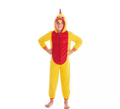 Déguisement coq jaune et rouge garçon