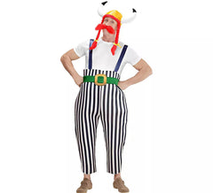 Déguisement de coq avec casque pour homme