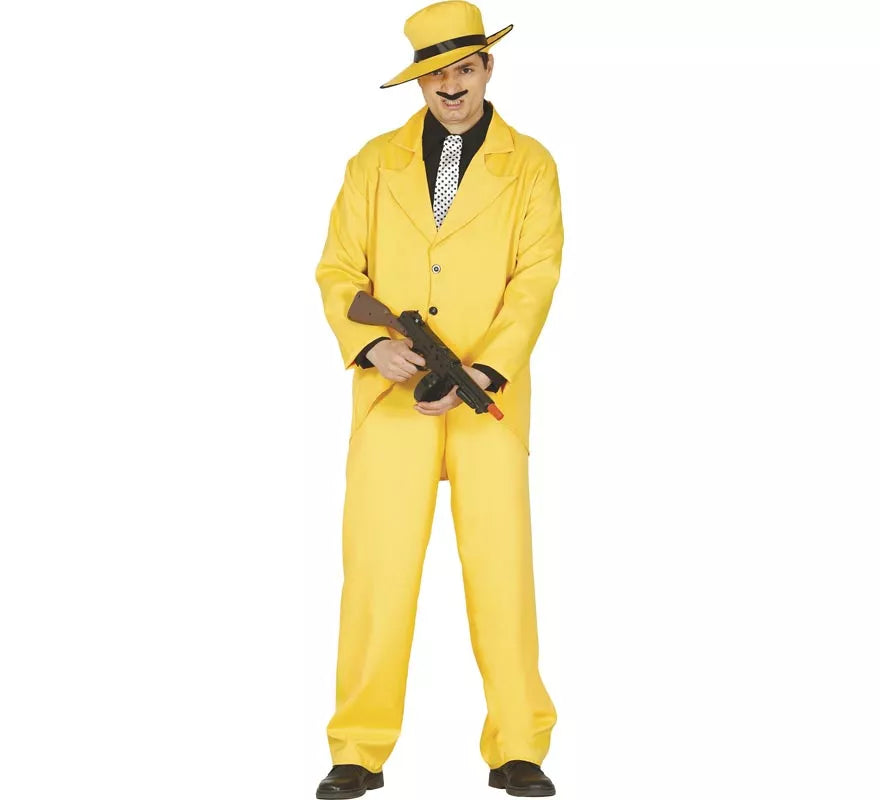 Translation missing: fr.Disfraz de Gánster amarillo para hombre