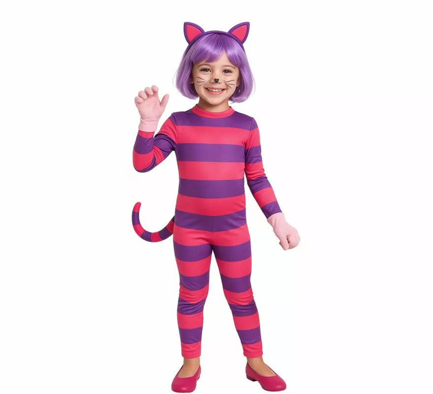 Translation missing: fr.Disfraz de Gato de Cheshire para niña