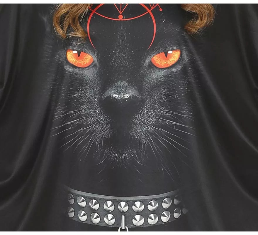 Translation missing: fr.Disfraz de Gato en Poncho Negro para mujer