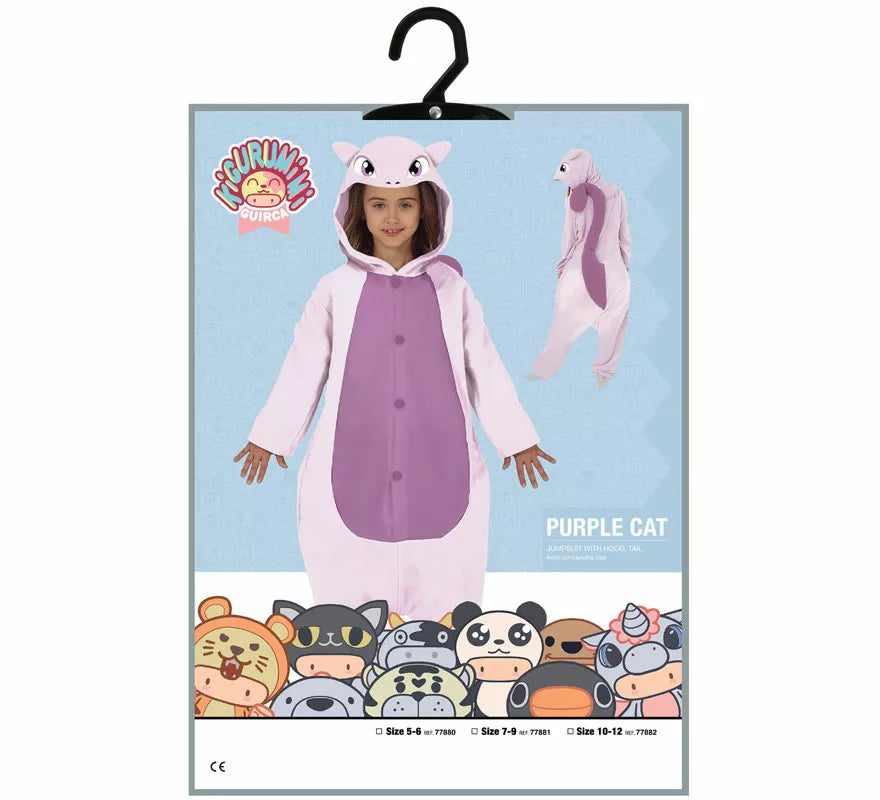 Translation missing: fr.Disfraz de Gato Morado para niños