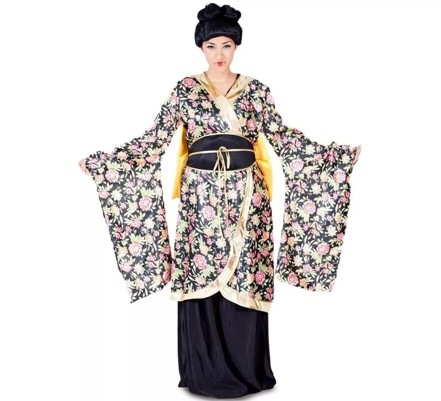 Translation missing: fr.Disfraz de Geisha con flores para mujer