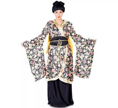 Déguisement de Geisha avec fleurs pour femme