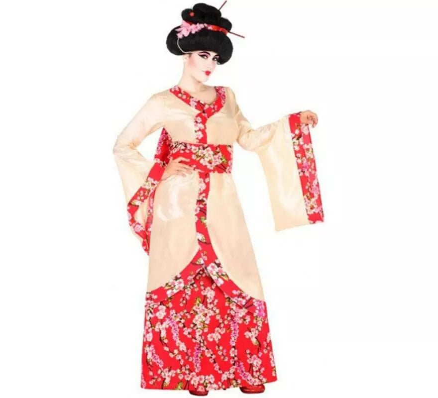 Translation missing: fr.Disfraz de Geisha con Flores para mujer