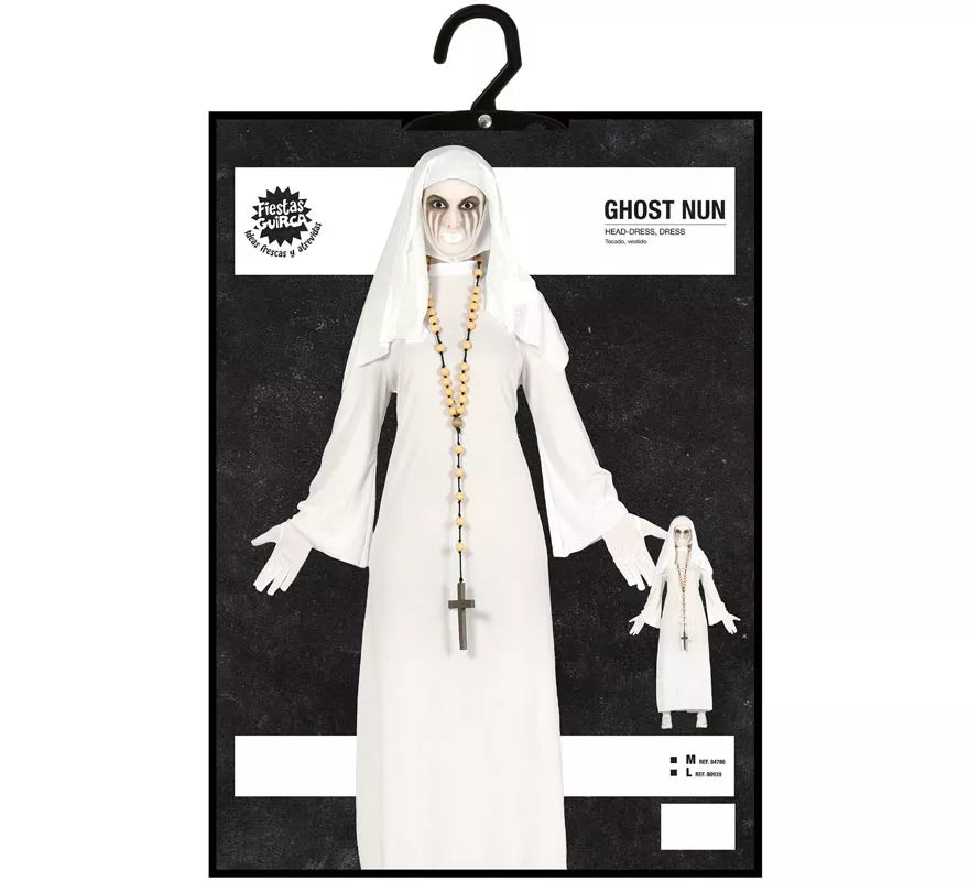 Translation missing: fr.Disfraz de Ghost Monja blanca para mujer en Halloween