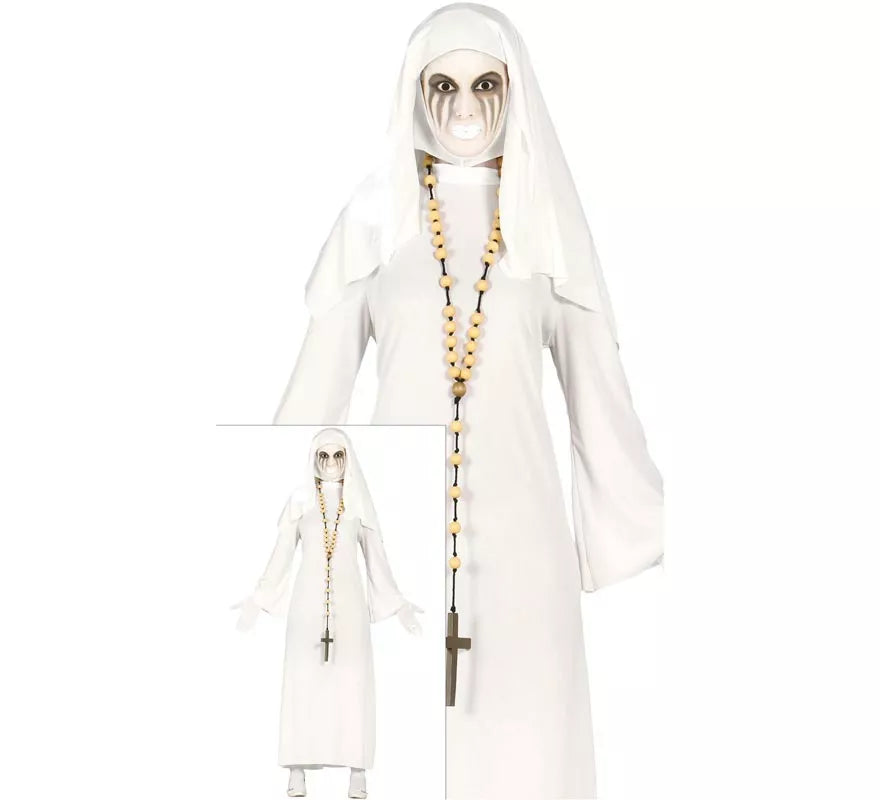 Translation missing: fr.Disfraz de Ghost Monja blanca para mujer en Halloween