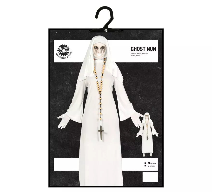 Translation missing: fr.Disfraz de Ghost Monja blanca para mujer en Halloween