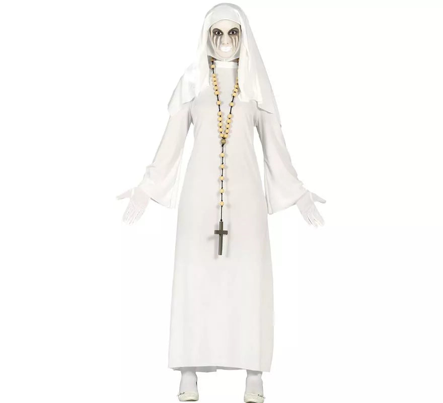 Translation missing: fr.Disfraz de Ghost Monja blanca para mujer en Halloween