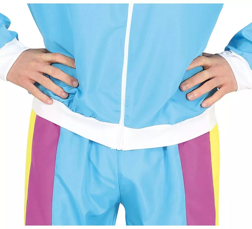 Translation missing: fr.Disfraz de Gimnasta Chándal Azul para adolescente
