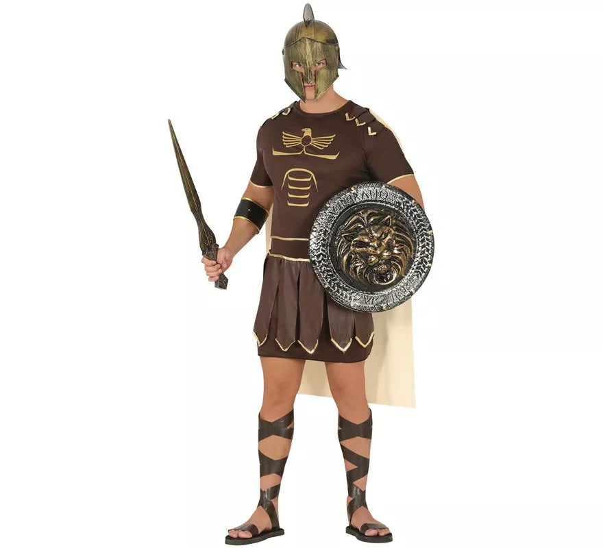 Translation missing: fr.Disfraz de Gladius marrón para hombre