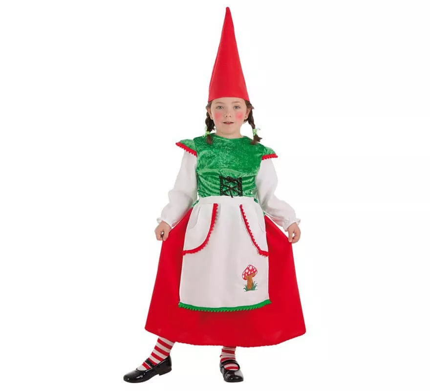 Disfraz de Gnoma para niña