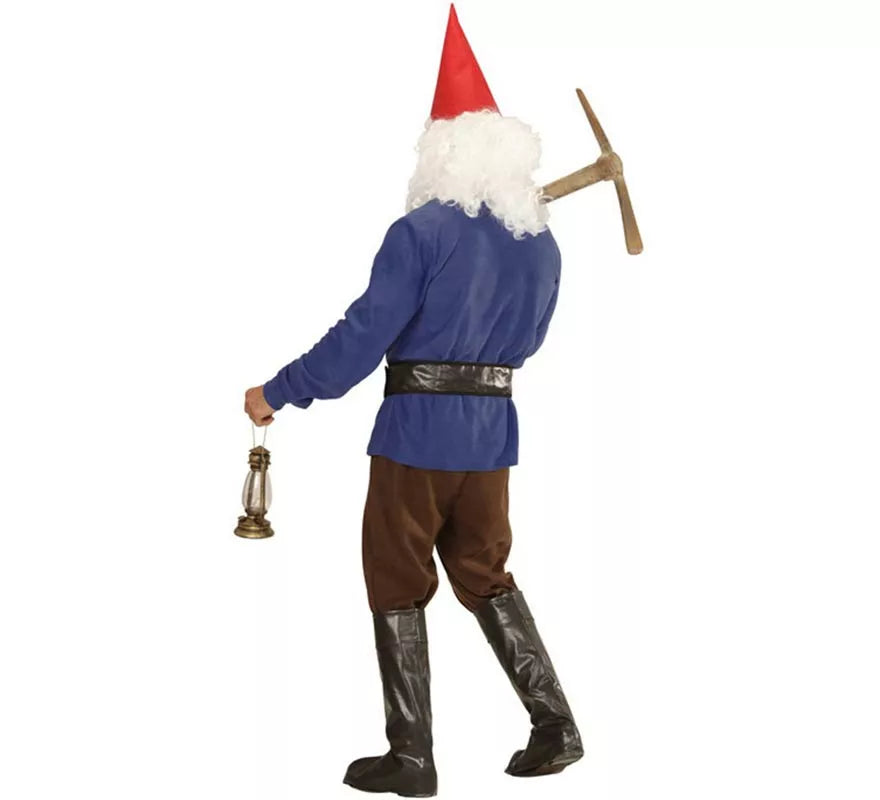 Disfraz de Gnomo azul para hombre