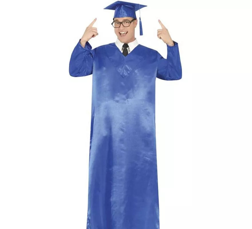 Translation missing: fr.Disfraz de Graduado azul adulto