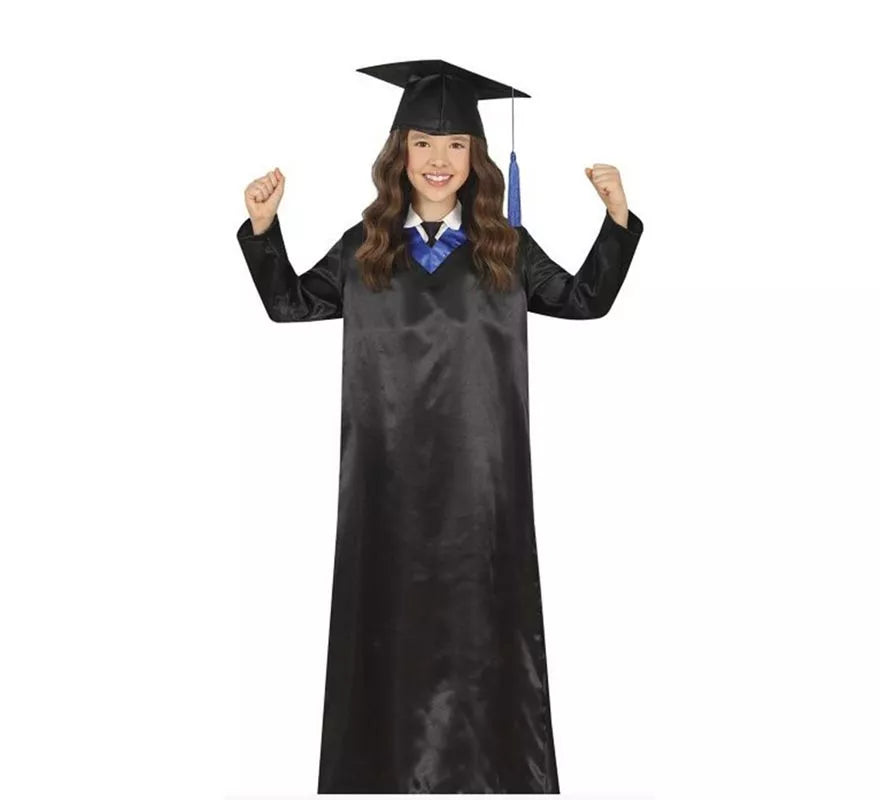 Translation missing: fr.Disfraz de Graduado azul y negro para niños y adolescentes