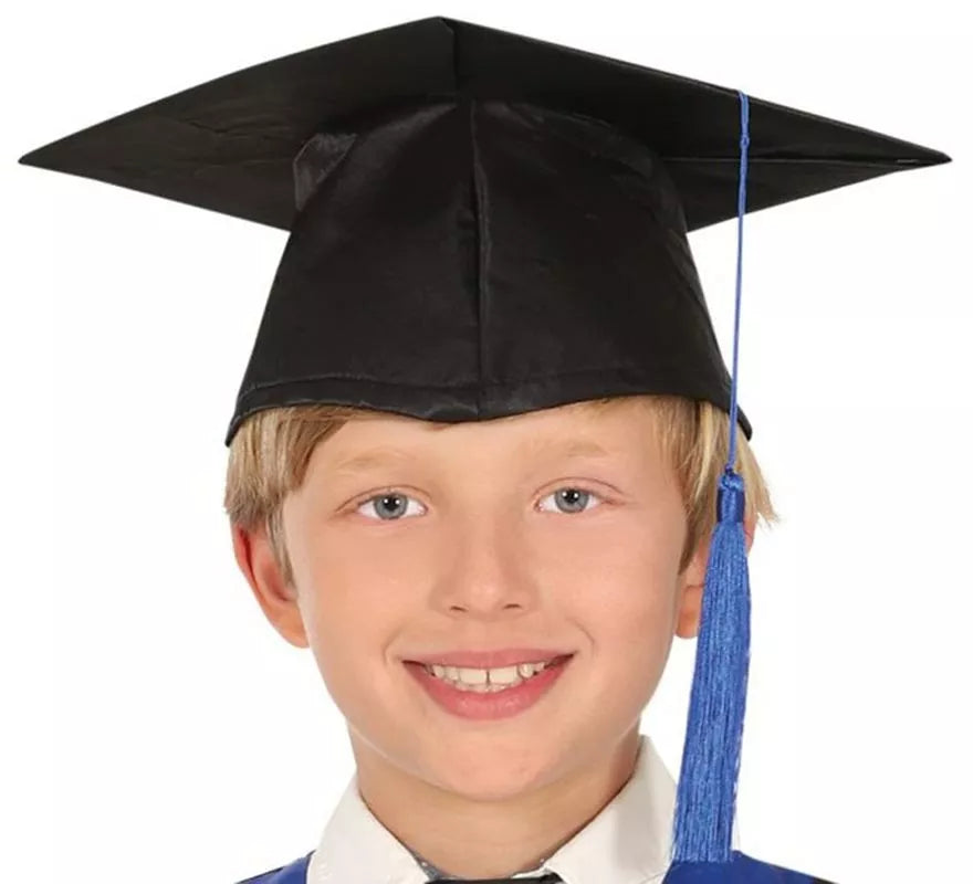 Translation missing: fr.Disfraz de Graduado azul y negro para niños y adolescentes