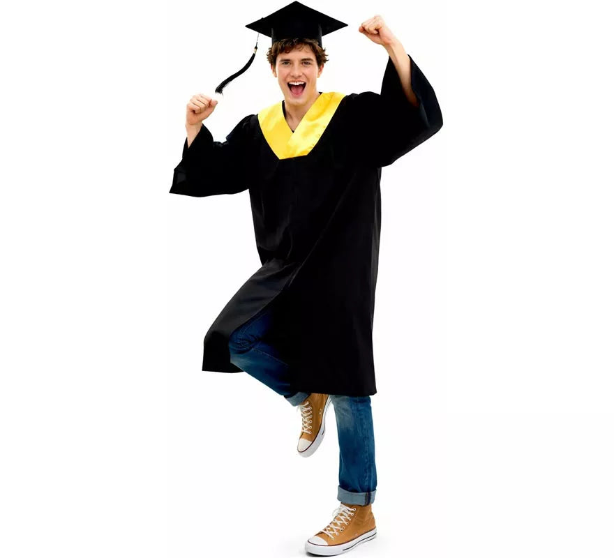 Translation missing: fr.Disfraz de Graduado dorado para adultos
